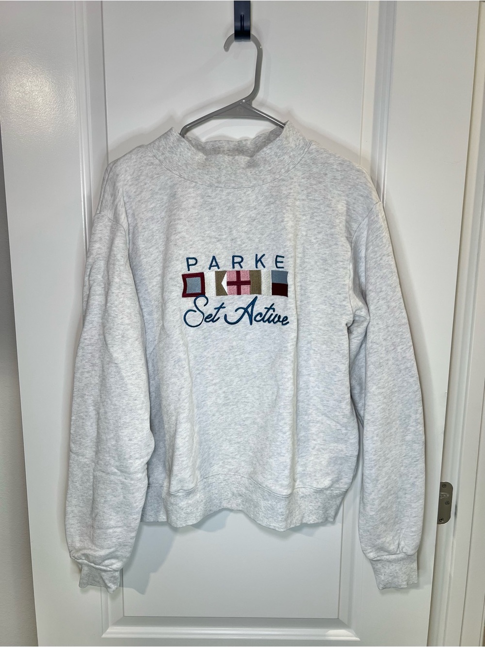 Set Active X Parke Flagship Mockneck - Heather Grey